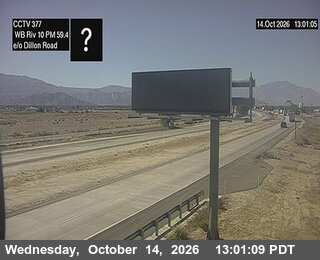 I-10 east of Dillion Road