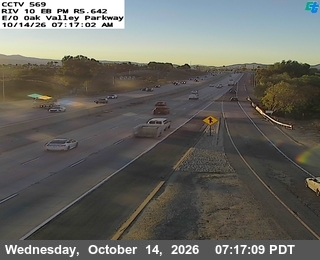 I-10 east of Oak Valley Parkway