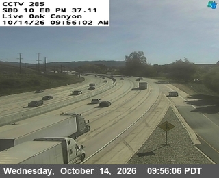 I-10 at Live Oak Canyon EB Onramp