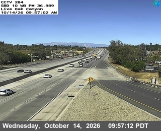 I-10 at Live Oak Canyon Rd WB