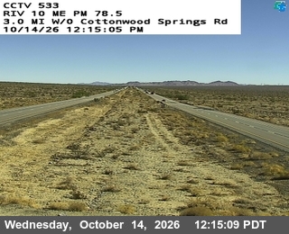 I-10 west of Cottonwood Springs Road