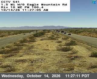 I-10 west of Eagle Mountain Rd