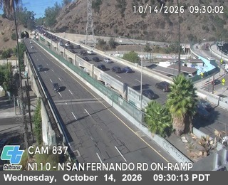 I-110 at N San Fernando Rd