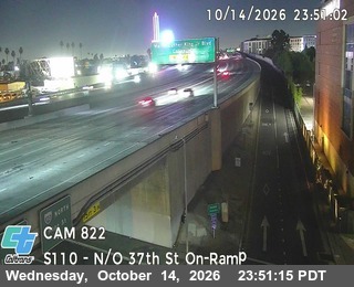 I-110 south of Exposition Blvd