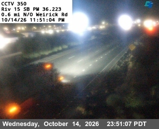 I-15 at 0.6 Miles North of Werick Road