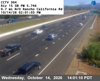 I-15 at 0.7 mi north of Rancho California Rd