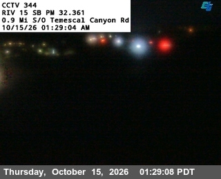 I-15 at 0.9 Miles South of Temescal Canyon Road