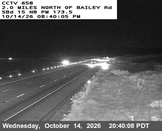 I-15 at 1.0 Miles N of Bailey Road