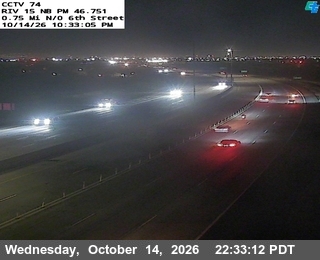 I-15 at .75mi North of 6th Street