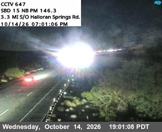 I-15 at Halloran Wash
