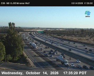 I-15 at Just South of Miramar Way