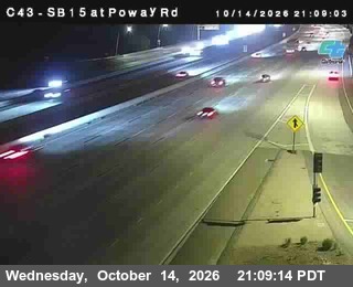 I-15 at Just South of Poway Road