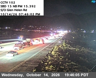 I-15 at N of Glen Helen Parkway