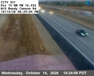 I-15 north of Bundy Canyon Road