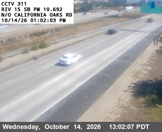 I-15 north of California Oaks Road