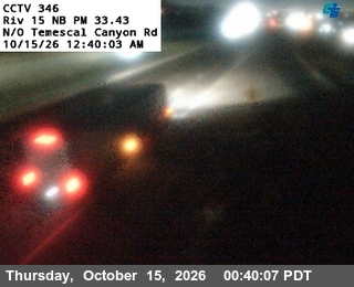 I-15 north of Temescal Canyon Road