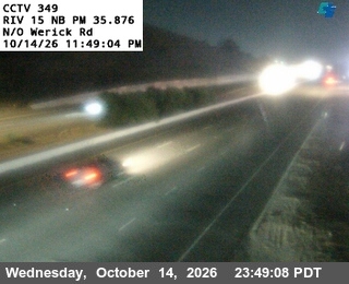 I-15 north of Werick Road