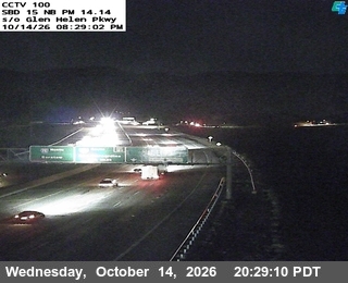 I-15 at S of Glen Helen Parkway