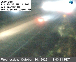 I-15 south of Baxter Road