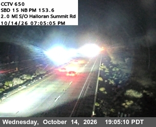 I-15 south of Halloran