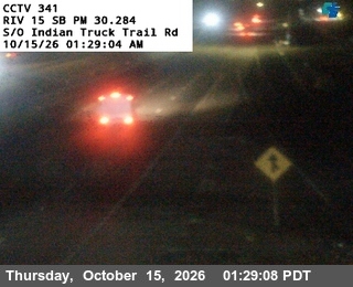 I-15 south of Indian Truck Trail Road