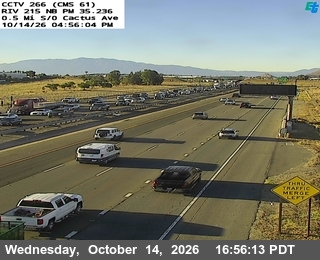 I-215 at 0.5 Miles South of Cactus Avenue