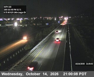 I-215 north of Little League Drive