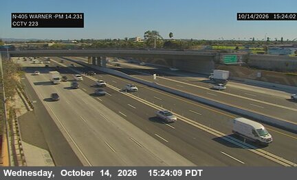 I-405 south of Warner Avenue