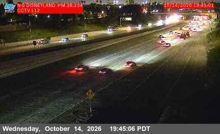 I-5 at Disneyland Dr.