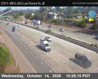 I-5 at Just south of Las Flores Dr B