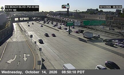 I-5 north of Beach Boulevard