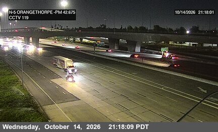 I-5 north of Orangethorpe Boulevard