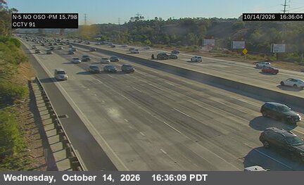 I-5 north of Oso Parkway