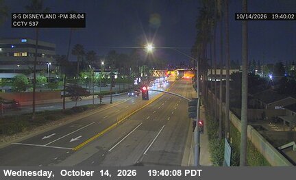 I-5 at SB Disneyland Off Ramp
