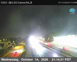 I-5 at SB south of Cannon Rd B