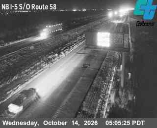 I-5 south of Route 58