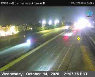 I-5 at Tamarack (on ramp)