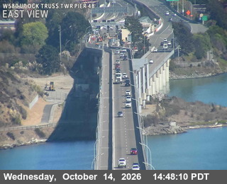 I-580 at Upper Deck Truss Tower Pier 48