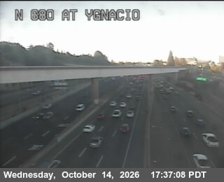 I-680 at Just south of OAKVALE RD overcrossing