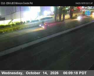 I-8 at Just East of Mission Center Road