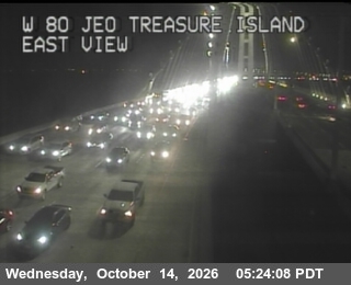 I-80 before YBI Tunnel