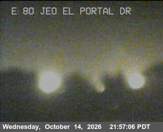 I-80 at Just East of El Portal Drive