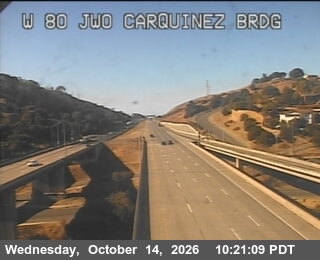 I-80 at Just West of Carquinez Brdg