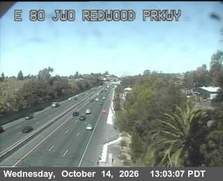 I-80 at Just west of REDWOOD PKWY