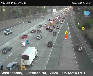 I-805 at 47th Street (on ramp)