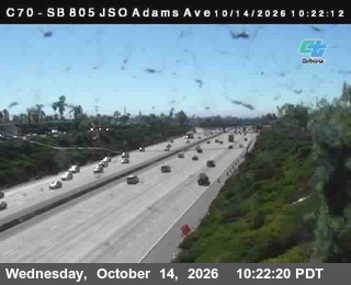 I-805 at Just South of Adams Ave