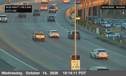 SR-22 at Westbound Knott Avenue