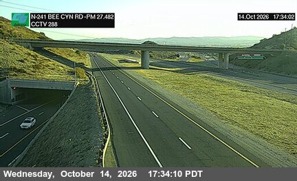 SR-241 at 50 Meters south of Bee Canyon Road