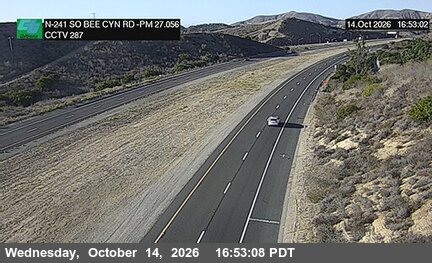 SR-241 at 750 Meters south of Bee Canyon Road