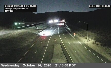 SR-241 at 900 Meters NO Santiago 1 Canyon Road Overcross